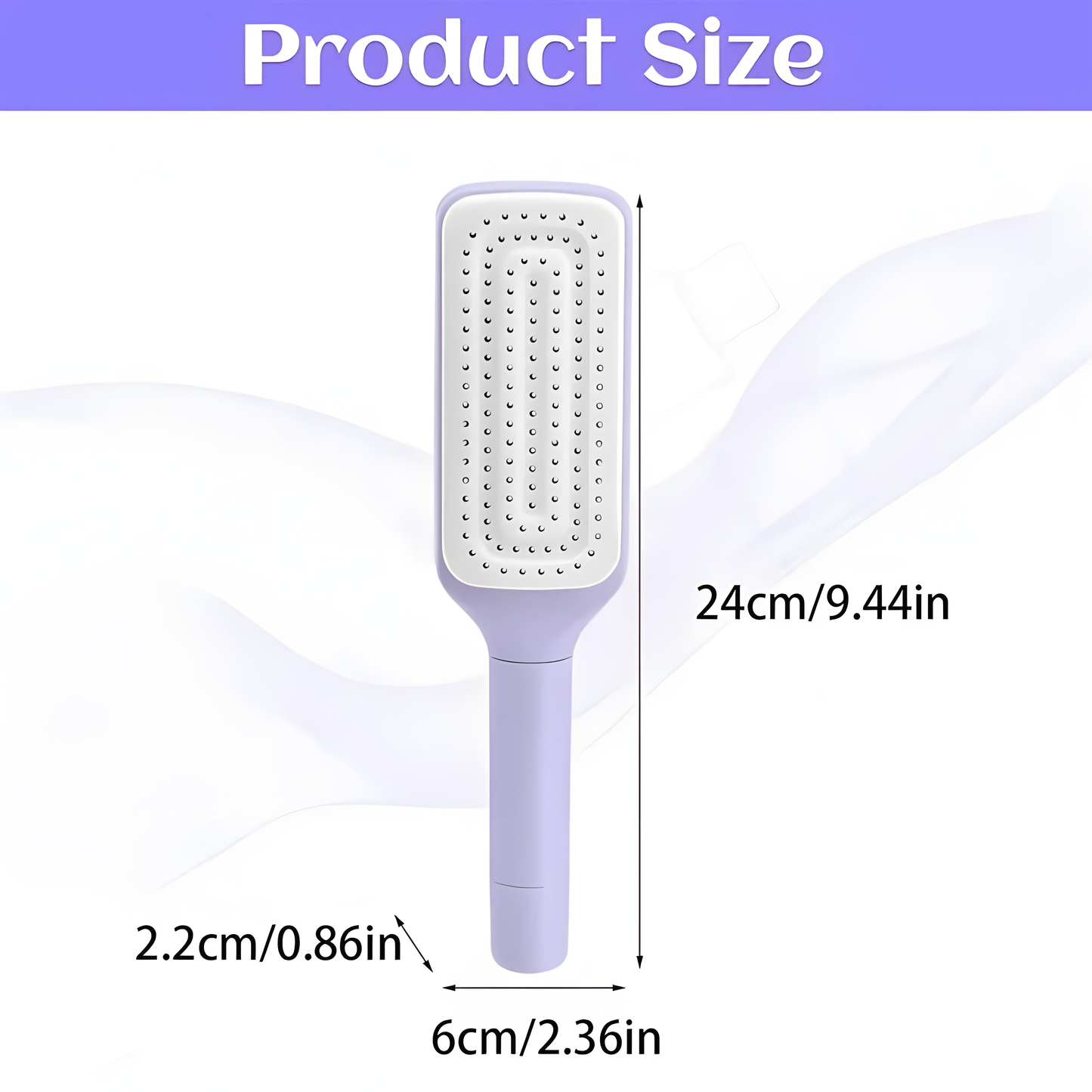 Self-Cleaning Hairbrush