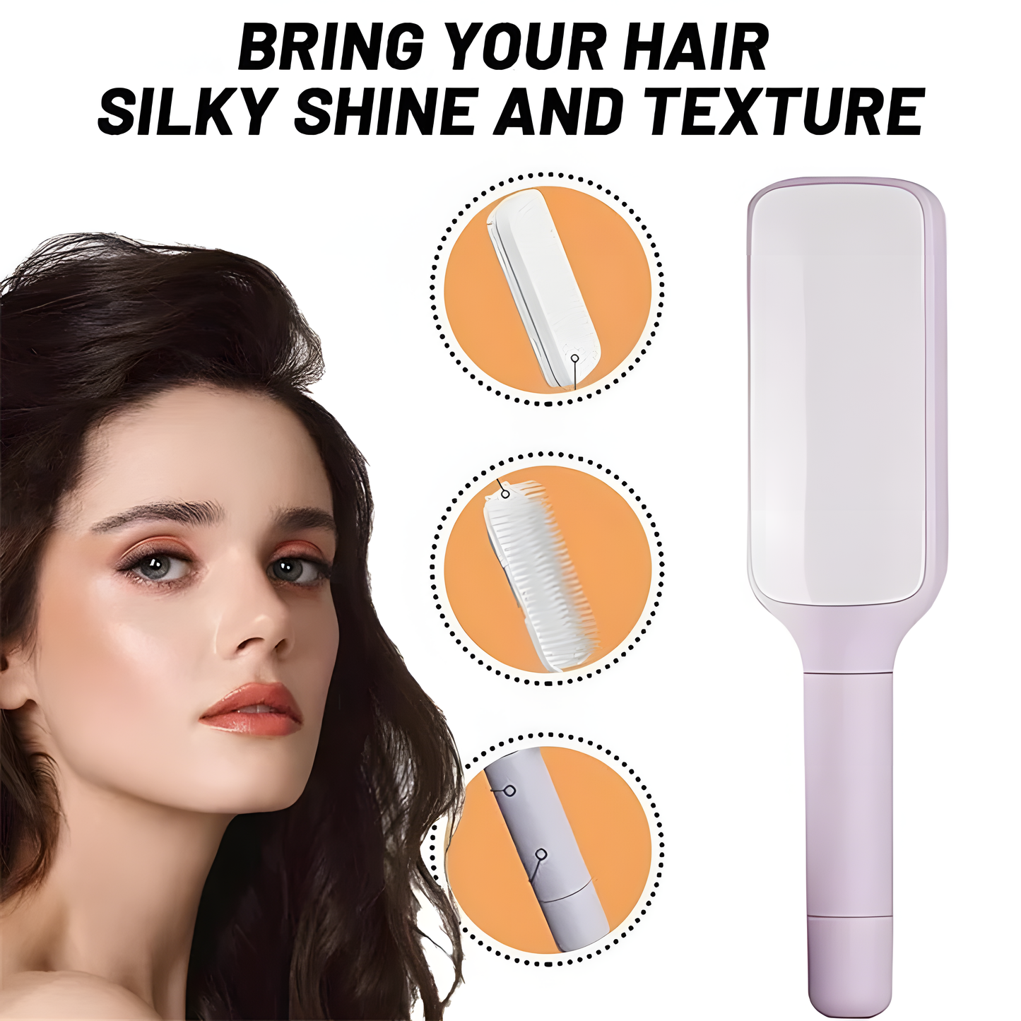 Self-Cleaning Hairbrush