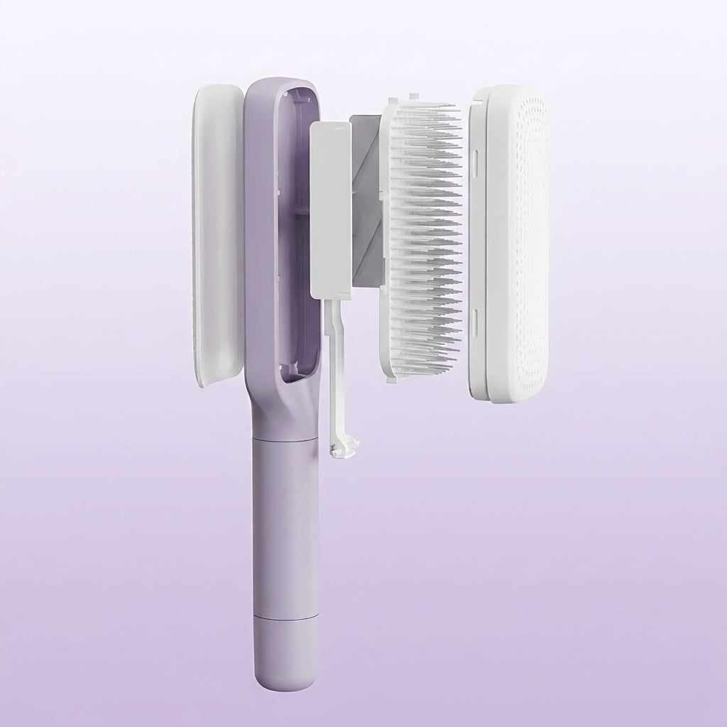 Self-Cleaning Hairbrush